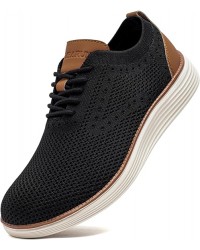 Men's Oxfords Lightweight Mesh Dress Fashion Sneakers Business Casual Walking Shoes
