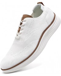 Men's Casual Dress Sneakers Business Lightweight Oxfords Arch Support Walking Shoes