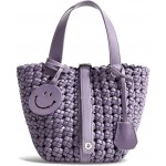 Women Basket Bucket Bag Vegetable Handbag, Woven Shoulder Tote Bag, Travel Hobo Ladies Top Handle Purse Commuter Bag