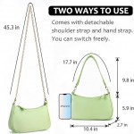 Clutch Tote Handbags with 2 Removable Straps and Zipper Closure Crossbody Bags Shoulder Purse Handbag for Women