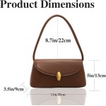 Retro Shoulder Bag for Women, Leather Small Tote Handbag Hobo Cute Clutch Shoulder Purse, Vantage Design