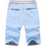 Men's Shorts Casual Classic Fit Drawstring Summer Beach Shorts with Elastic Waist and Pockets